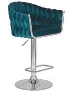 Набор 2 шт Стул барный DOBRIN MARCEL, морской волны велюр (MJ9-99) — изображение 3