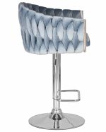 Набор 2 шт Стул барный DOBRIN MARCEL, пудрово-голубой велюр (MJ9-74) — изображение 4