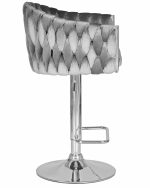 Набор 2 шт Стул барный DOBRIN MARCEL, серый велюр (MJ9-75) — изображение 4