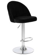 Набор 2 шт Стул барный DOBRIN MILANA, черный велюр (MJ9-101) — изображение 3