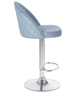 Набор 2 шт Стул барный DOBRIN MILANA, пудрово-голубой велюр (MJ9-74) — изображение 4