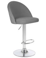 Набор 2 шт Стул барный DOBRIN MILANA, серый велюр (MJ9-75) — изображение 3