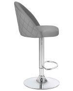 Набор 2 шт Стул барный DOBRIN MILANA, серый велюр (MJ9-75) — изображение 4