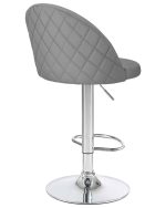 Набор 2 шт Стул барный DOBRIN MILANA, серый велюр (MJ9-75) — изображение 5