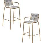 Набор 2 шт Стул барный DOBRIN MILLER GOLD