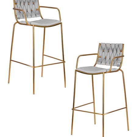 Набор 2 шт Стул барный DOBRIN MILLER GOLD