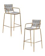 Набор 2 шт Стул барный DOBRIN MILLER GOLD