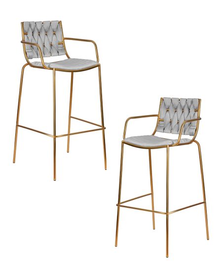 Набор 2 шт Стул барный DOBRIN MILLER GOLD