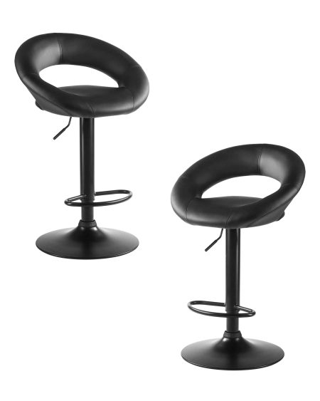 Набор 2 шт Стул барный DOBRIN MIRA BLACK