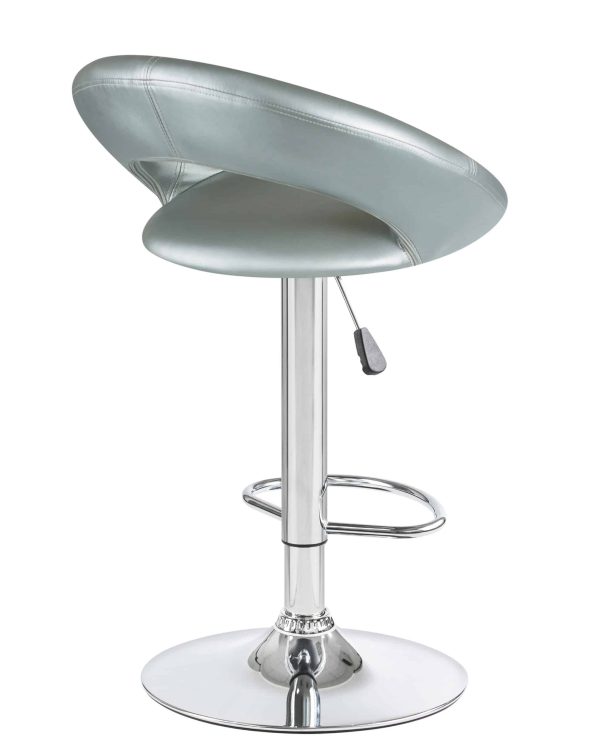 Набор 2 шт Стул барный DOBRIN MIRA, серебряный — изображение 5