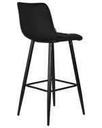 Набор 2 шт Стул барный DOBRIN NICOLE, черные матовые ножки, черный велюр (108-77) — изображение 5
