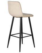 Набор 2 шт Стул барный DOBRIN NICOLE, черные матовые ножки, мокко велюр (108-104) — изображение 5