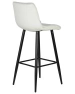 Набор 2 шт Стул барный DOBRIN NICOLE, черные матовые ножки, светло-серый велюр (108-52) — изображение 5