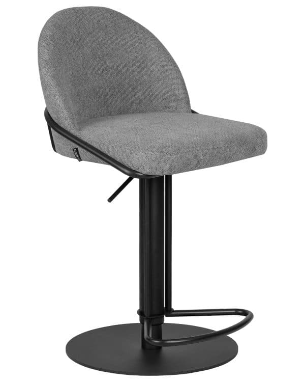 Набор 2 шт Стул барный DOBRIN OLIVER, серая ткань (FLY1347-17) — изображение 3