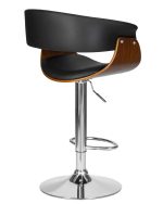 Набор 2 шт Стул барный DOBRIN OSTIN, цвет черный PU ABA 001 — изображение 5