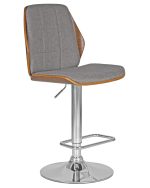 Набор 2 шт Стул барный DOBRIN PETER, серая ткань AAA 001 — изображение 3