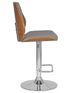 Набор 2 шт Стул барный DOBRIN PETER, серая ткань AAA 001 — изображение 4