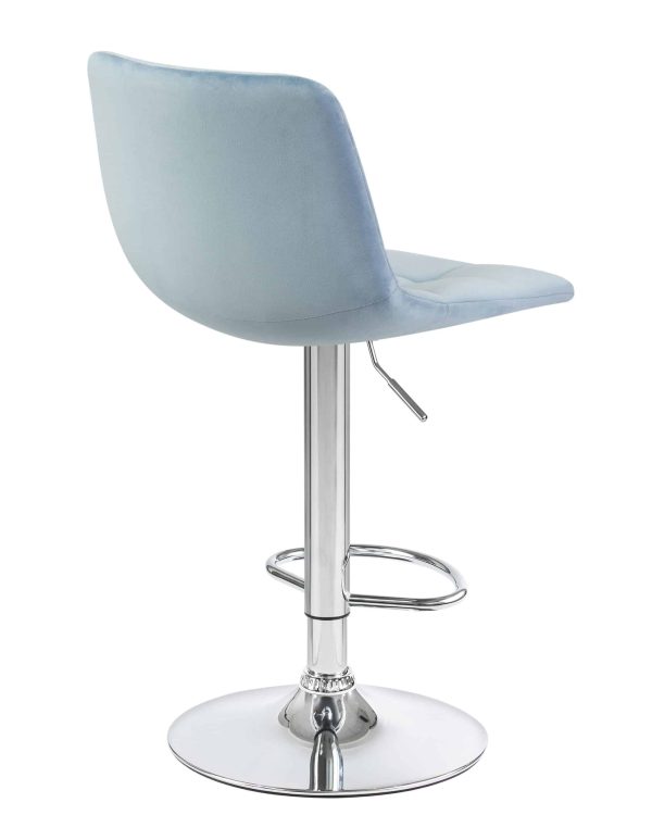 Набор 2 шт Стул барный DOBRIN TAILOR, пудрово-голубой велюр (MJ9-74) — изображение 4