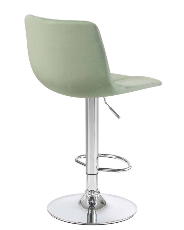 Набор 2 шт Стул барный DOBRIN TAILOR, пудрово-мятный велюр (MJ9-87) — изображение 4