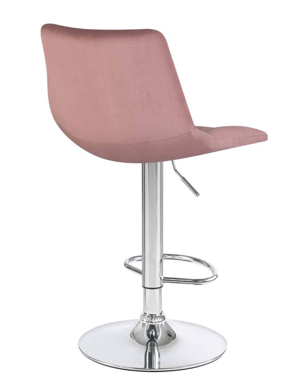 Набор 2 шт Стул барный DOBRIN TAILOR, пудрово-розовый велюр (MJ9-32) — изображение 4