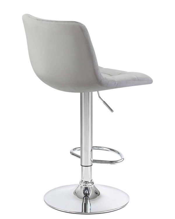 Набор 2 шт Стул барный DOBRIN TAILOR, серый велюр (MJ9-75) — изображение 4