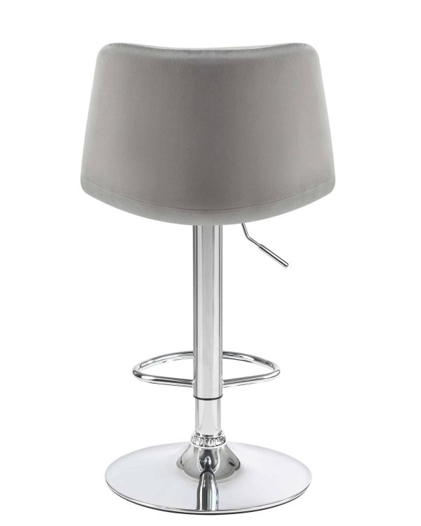 Набор 2 шт Стул барный DOBRIN TAILOR, серый велюр (MJ9-75) — изображение 5