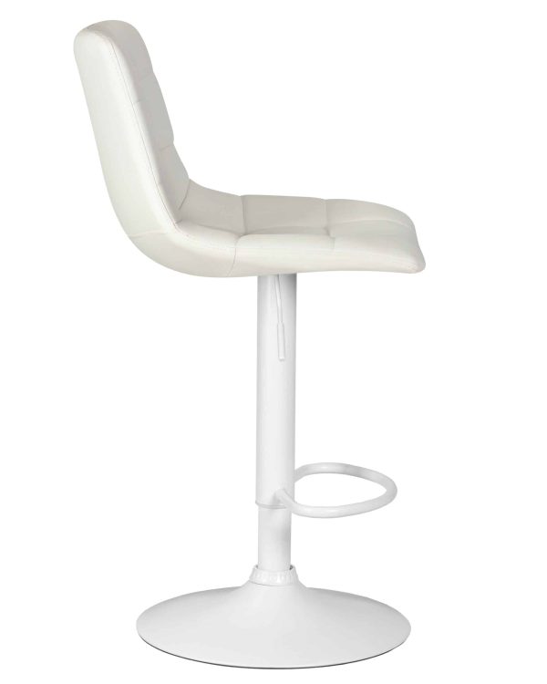 Набор 2 шт Стул барный DOBRIN TAILOR WHITE, белый PU — изображение 4