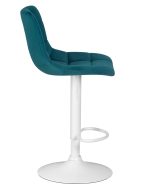 Набор 2 шт Стул барный DOBRIN TAILOR WHITE, морской волны велюр (MJ9-99) — изображение 4