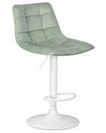 Набор 2 шт Стул барный DOBRIN TAILOR WHITE, пудрово-мятный велюр (MJ9-87) — изображение 3