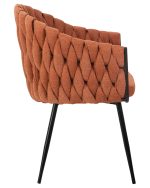 Набор 2 шт Стул обеденный DOBRIN MATILDA, оранжевая ткань (LAR 275-27) — изображение 4
