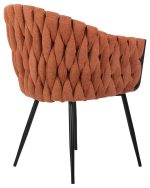 Набор 2 шт Стул обеденный DOBRIN MATILDA, оранжевая ткань (LAR 275-27) — изображение 5