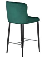 Набор 2 шт Стул полубарный DOBRIN CHRISTIAN'65, черные ножки, зеленый велюр (V108-64) — изображение 5