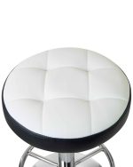 Набор 2 шт Табурет барный DOBRIN BRUNO, бело-чёрный — изображение 3