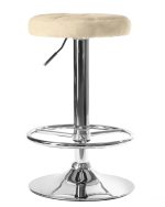 Набор 2 шт Табурет барный DOBRIN BRUNO, бежевый велюр (MJ9-10) — изображение 3