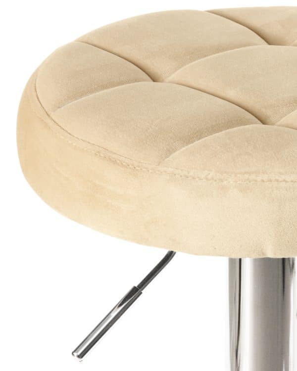 Набор 2 шт Табурет барный DOBRIN BRUNO, бежевый велюр (MJ9-10) — изображение 4