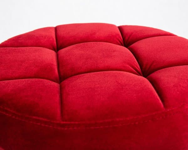 Набор 2 шт Табурет барный DOBRIN BRUNO BLACK, бордо велюр (MJ9-43) — изображение 3