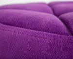 Набор 2 шт Табурет барный DOBRIN BRUNO BLACK, фиолет велюр (MJ9-58) — изображение 4