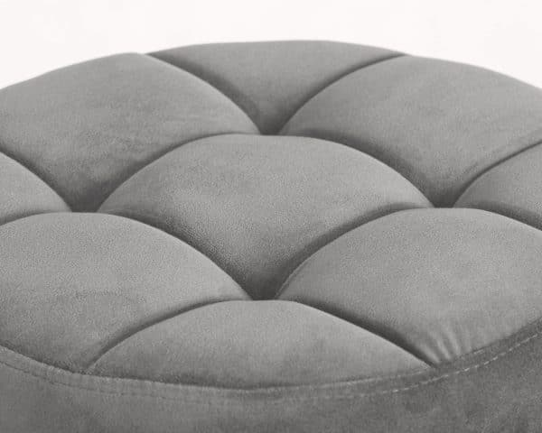 Набор 2 шт Табурет барный DOBRIN BRUNO BLACK, серый велюр (MJ9-75) — изображение 3