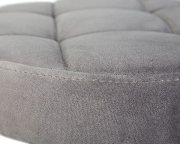 Набор 2 шт Табурет барный DOBRIN BRUNO BLACK, серый велюр (MJ9-75) — изображение 4