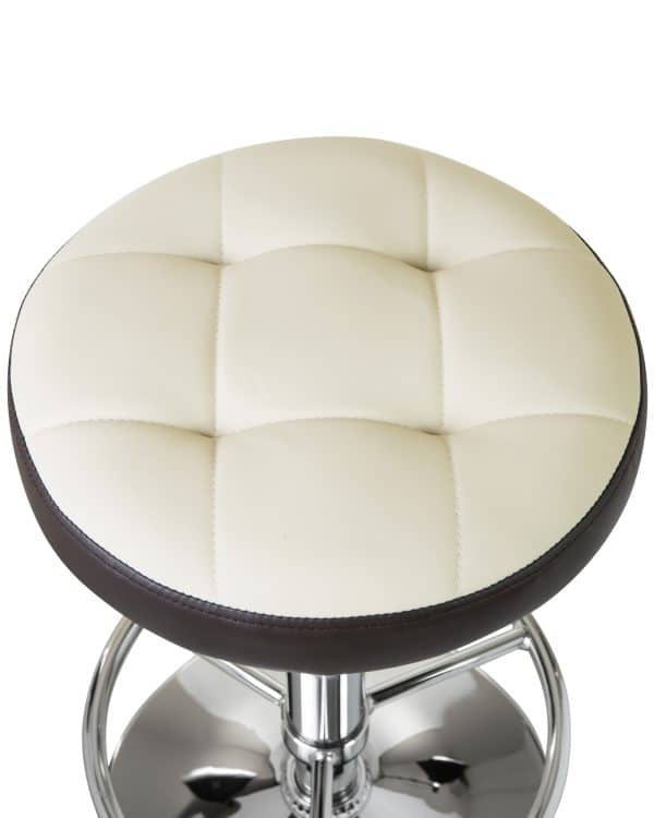 Набор 2 шт Табурет барный DOBRIN BRUNO, кремово-коричневый — изображение 3