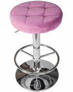 Набор 2 шт Табурет барный DOBRIN BRUNO, пудрово-сиреневый велюр (MJ9-52) — изображение 3