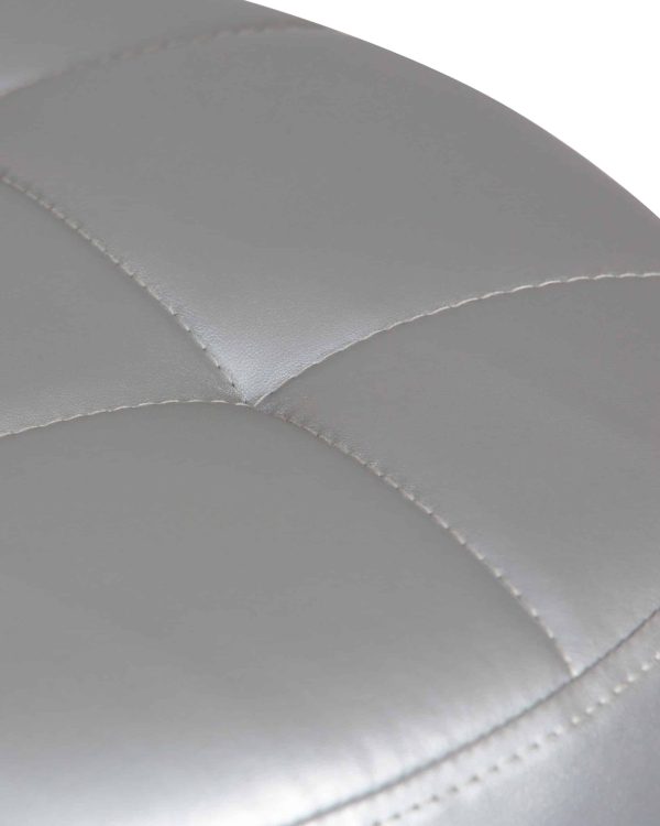 Набор 2 шт Табурет барный DOBRIN BRUNO, серебряный — изображение 3