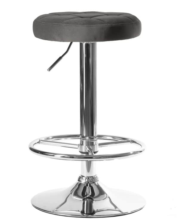 Набор 2 шт Табурет барный DOBRIN BRUNO, серый велюр (MJ9-75) — изображение 3