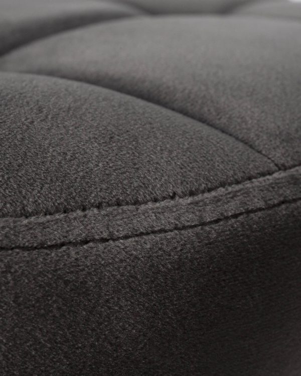 Набор 2 шт Табурет барный DOBRIN BRUNO, серый велюр (MJ9-75) — изображение 5