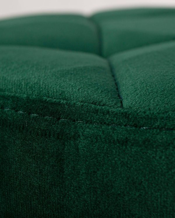 Набор 2 шт Табурет барный DOBRIN BRUNO, зеленый велюр (MJ9-88) — изображение 5