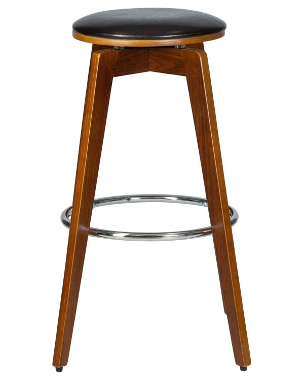 Набор 2 шт Табурет барный DOBRIN TOM'77, цвет черный глянец PU ABD 002 — изображение 4