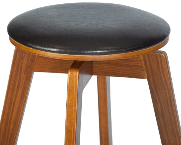 Набор 2 шт Табурет барный DOBRIN TOM'77, цвет черный глянец PU ABD 002 — изображение 5