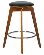 Набор 2 шт Табурет полубарный DOBRIN TOM'66, цвет черный глянец PU ABD 002 — изображение 3