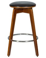 Набор 2 шт Табурет полубарный DOBRIN TOM'66, цвет черный глянец PU ABD 002 — изображение 4