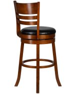 Набор 2 шт Вращающийся полубарный стул DOBRIN WILLIAM COUNTER, шоколад, черный — изображение 4